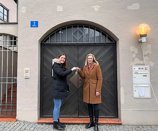 Schlüsselübergabe Hofmark 3 Räumlichkeiten können für kulturelle Zwecke angemietet