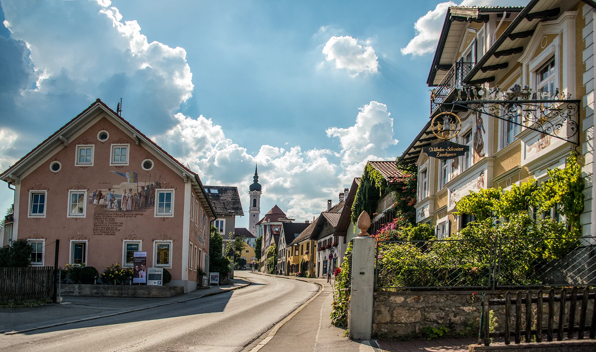Historische Gebäude mit Zinngießerei in der Herrenstraße