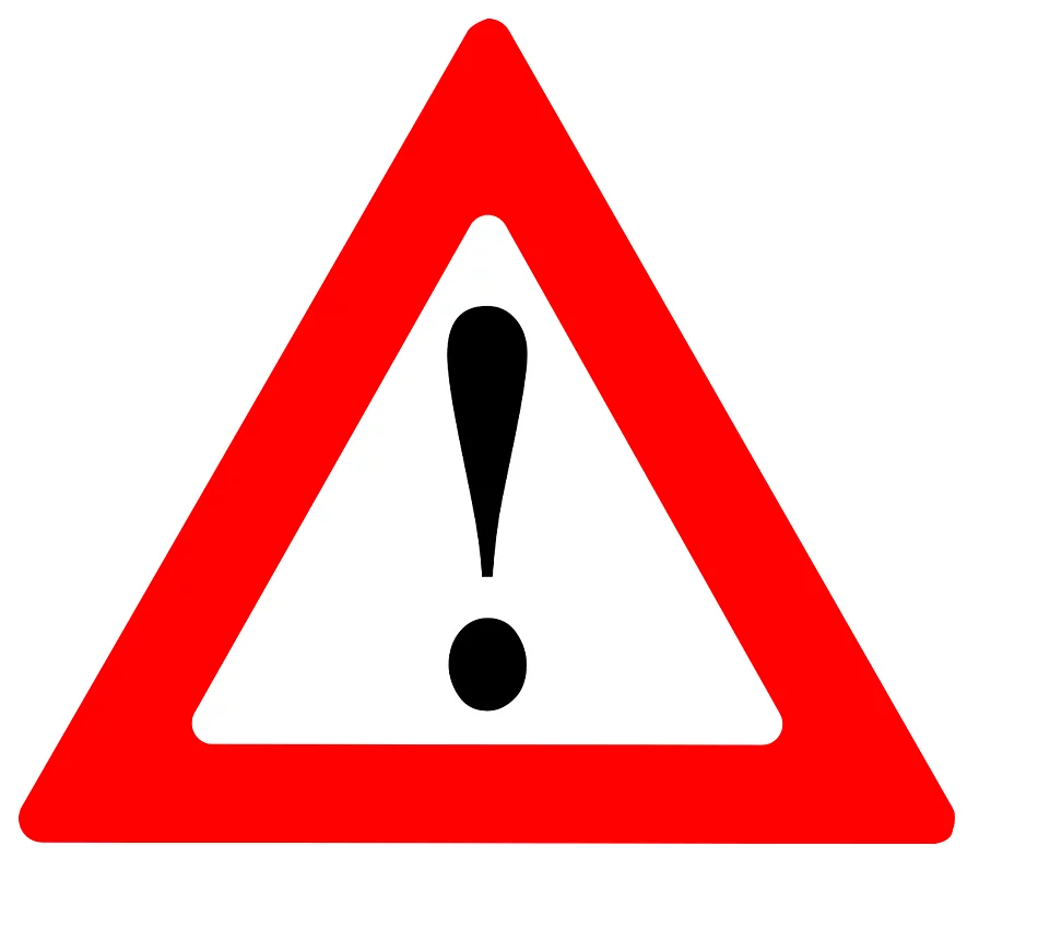 Verkehrsschild Achtung