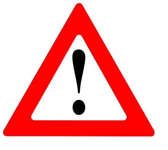 Verkehrsschild Achtung